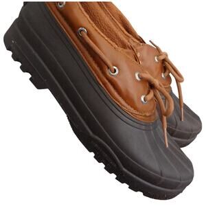 Sperry Spider Heron Duck Shoes Rain boots Tan Brown Waterproof Women 11 Shoes